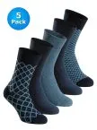SCHIESSER Men's Socks Bluebird 5-Pack - Multicolour