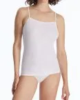 SCHIESSER Women's 95/5 Spaghetti Top Twin Pack - White – view 3