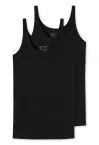 SCHIESSER Women's 2PACK Camisole 95/5 - Black – view 2