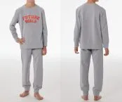 Grey marl boys’ long pyjamas from the SCHIESSER Nightwear line