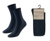 Night-blue women's socks from the SCHIESSER Original Classics line