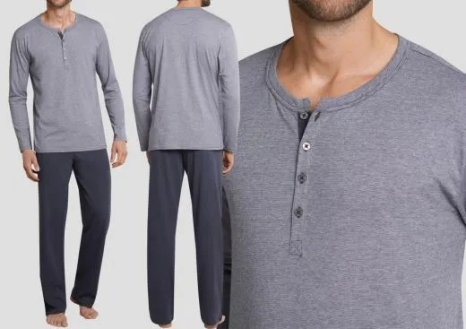 SCHIESSER Pyjama 1/1 Ebony Nr. 2 SCHIESSER Pyjama 1/1 Ebony Nr. 2