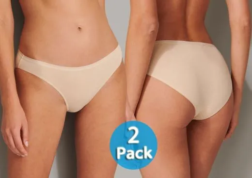 2-Pack Women's Mini Brief Schiesser 95/5 - sand 2-Pack Women's Mini Brief Schiesser 95/5 - sand