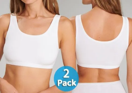 2-Pack Ladies Bustier SCHIESSER 95/5 - white 2-Pack Ladies Bustier SCHIESSER 95/5 - white