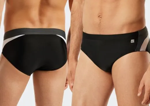Herren Badehose-Slip SCHIESSER Aqua Nautical Active - schwarz Herren Badehose-Slip SCHIESSER Aqua Nautical Active - schwarz