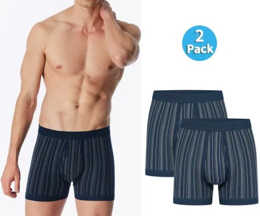 2er Pack Herren Hose kurz Feinripp Schiesser Original Classics - dunkelblau 2er Pack Herren Hose kurz Feinripp Schiesser Original Classics - dunkelblau