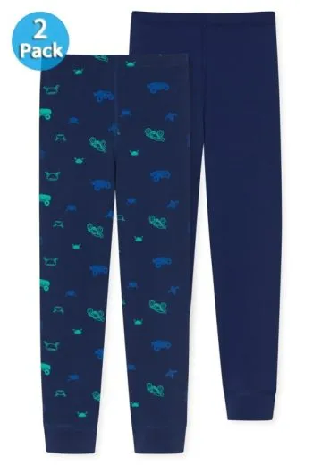 2-Pack Boy's Long Johns SCHIESSER 95/5 - dark blue 2-Pack Boy's Long Johns SCHIESSER 95/5 - dark blue