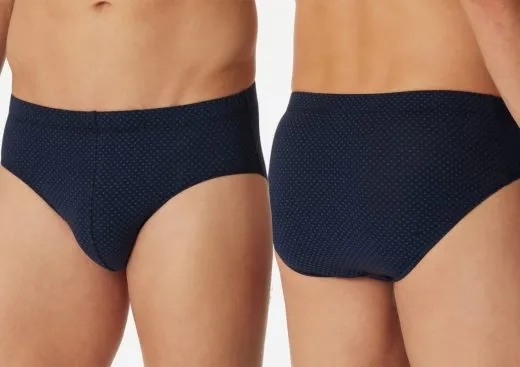Herren Minislip SCHIESSER Cotton Casuals - dunkelblau gepunktet Herren Minislip SCHIESSER Cotton Casuals - dunkelblau gepunktet