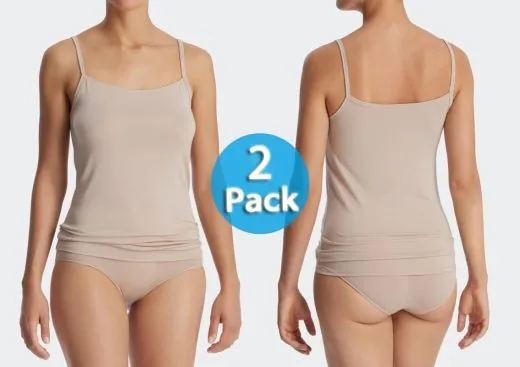 2-Pack Women Shirt 0/0 Schiesser Modal Essentials - sand 2-Pack Women Shirt 0/0 Schiesser Modal Essentials - sand