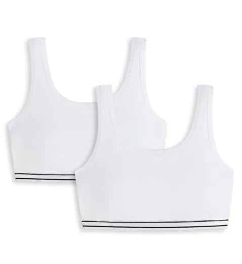 2er Pack Mädchen Bustier SCHIESSER 95/5 - weiß