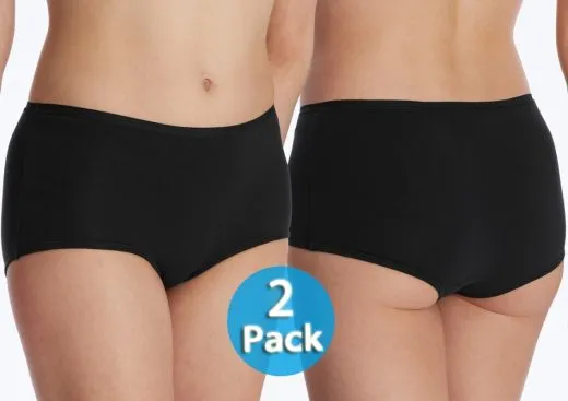 2er Pack Damen Shorts SCHIESSER 95/5 - schwarz 2er Pack Damen Shorts SCHIESSER 95/5 - schwarz