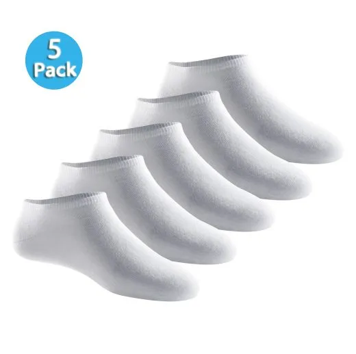 SCHIESSER Women's Sneaker Socks 5-Pack Bluebird - White SCHIESSER Women's Sneaker Socks 5-Pack Bluebird - White