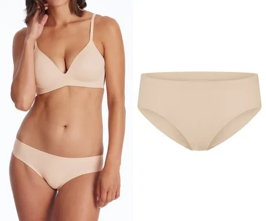 SCHIESSER Women's Seamless Brief Invisible Cotton - Sand SCHIESSER Women's Seamless Brief Invisible Cotton - Sand