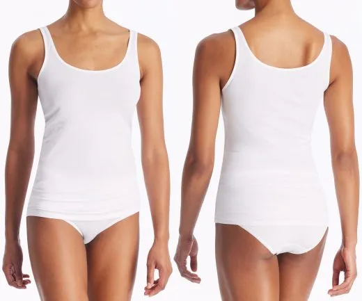 SCHIESSER Women's 2PACK Camisole 95/5 - White