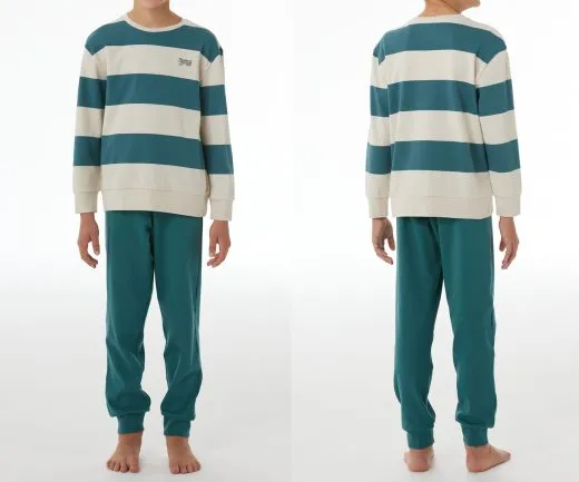 SCHIESSER Boys’ Long Nightwear Pyjamas - Green SCHIESSER Boys’ Long Nightwear Pyjamas - Green