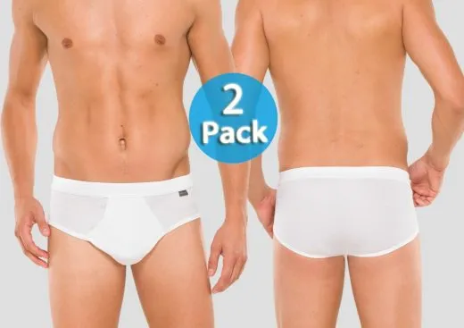 Sports Brief Cotton Essentials Doppelripp 2-Pack Sports Brief Cotton Essentials Doppelripp 2-Pack