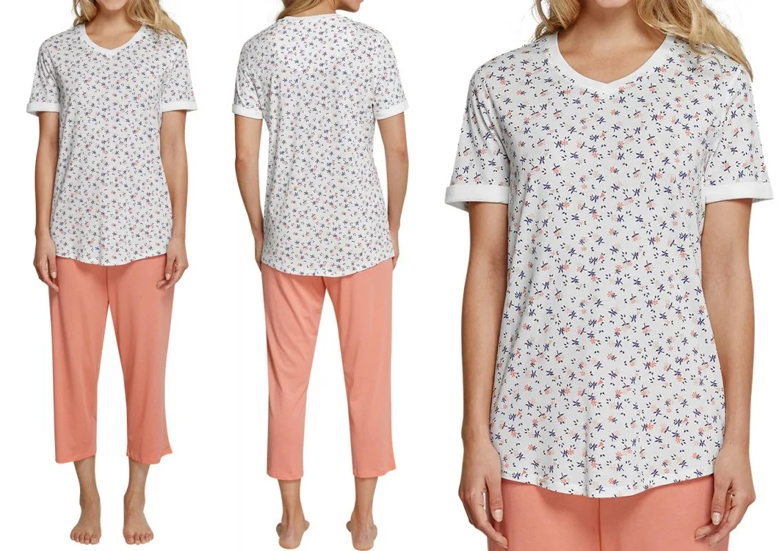 Women Pajamas 3/4 SCHIESSER Allover Women Pajamas 3/4 SCHIESSER Allover