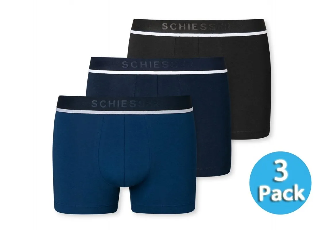 3-Pack Men's Boxer Briefs SCHIESSER 95/5 - multicolor 3 3-Pack Men's Boxer Briefs SCHIESSER 95/5 - multicolor 3