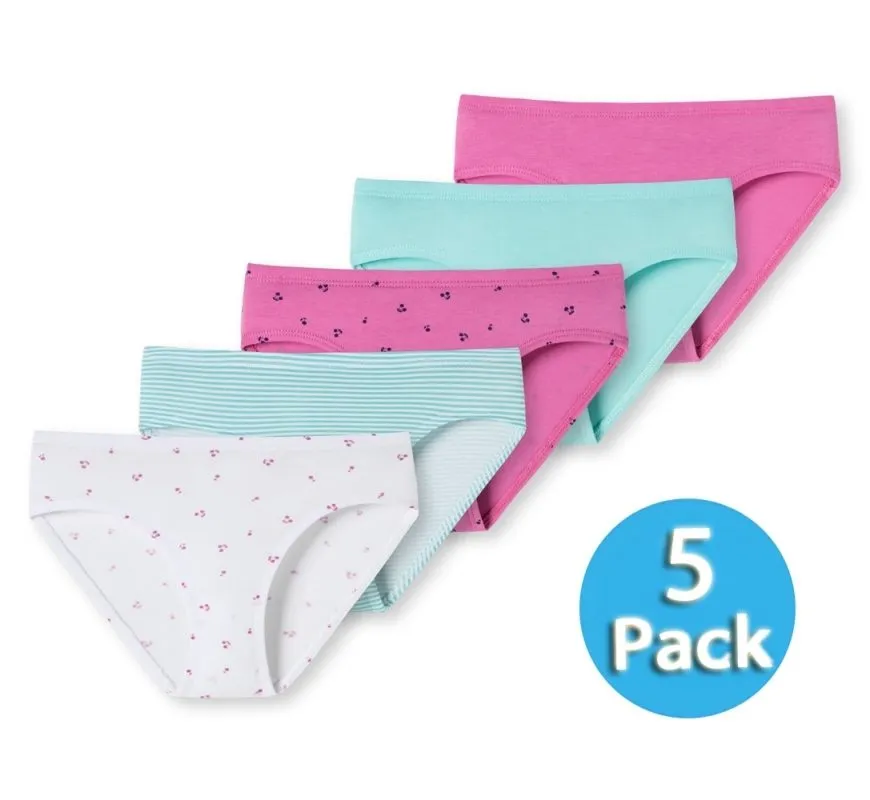 5-Pack Girls' Briefs SCHIESSER 95/5 - multicolored 5-Pack Girls' Briefs SCHIESSER 95/5 - multicolored