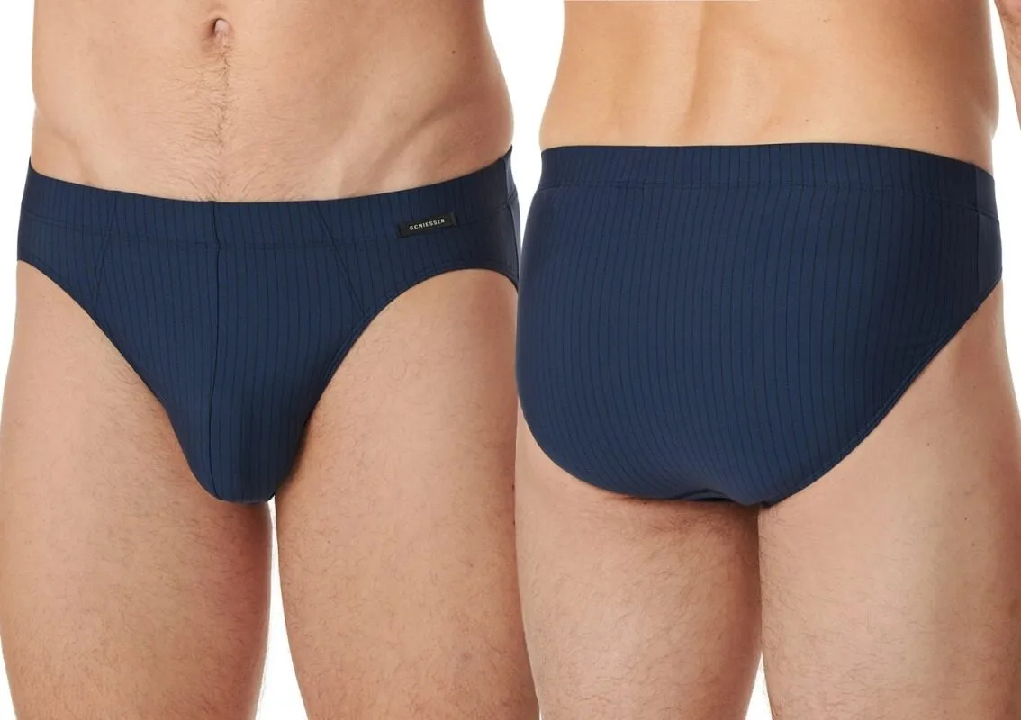 Men's Rio briefs SCHIESSER Pure Micro - navy blue Men's Rio briefs SCHIESSER Pure Micro - navy blue