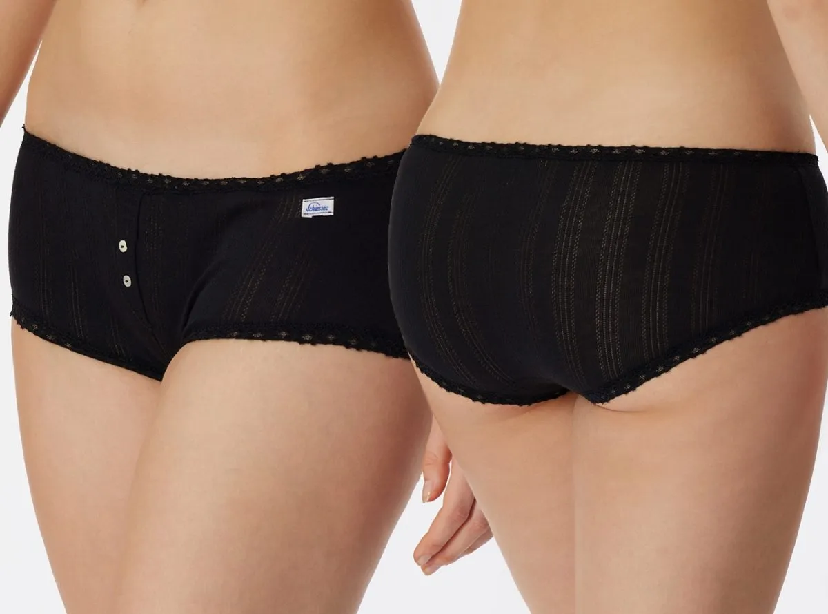 Women’s Micro Pants SCHIESSER Revival Agathe – Black Women’s Micro Pants SCHIESSER Revival Agathe – Black