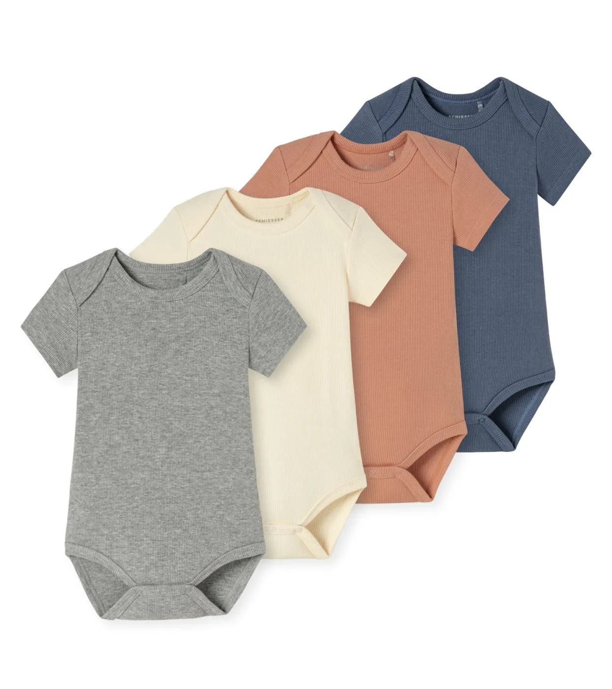 SCHIESSER 5-Pack Baby Bodysuits Short Sleeve - Multicolour