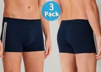 3-Pack Men's Boxer Briefs SCHIESSER 95/5 - dark blue striped