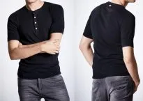 Men's T-Shirt 1/2 SCHIESSER REVIVAL Karl-Heinz - black