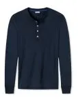 Men's Long Sleeve Top 1/1 SCHIESSER REVIVAL Karl-Heinz - dark blue – view 2