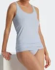2-Pack Ladies' Vest Tops 0/0 SCHIESSER 95/5 - black and light blue – view 2