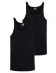 2-Pack Men's Vest Tops SCHIESSER Original Fine Rib - black – view 3