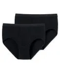 2-pack Men's Sports Briefs SCHIESSER Original Fine Rib - black – view 3
