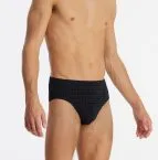 Men's Mini Briefs SCHIESSER Cotton Casuals - black plaid – view 2