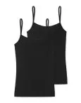 2-Pack Women Shirt 0/0 Schiesser Modal Essentials - black – view 3