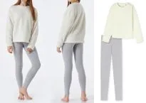 Long girls' pajamas SCHIESSER Teens Nightwear -Off white