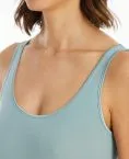 Damen Trägertop SCHIESSER Luxury - Mineral-Grün – Ansicht 4