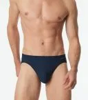 Men's Rio briefs SCHIESSER Pure Micro - navy blue – view 2