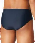 SCHIESSER Aqua Men's Swim Briefs with Contrast Stripes - Blue – view 3