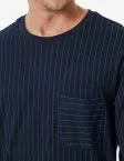 SCHIESSER Men's Long Pyjama Comfort Essentials - Dark Blue – view 4