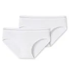 SCHIESSER Girls Panties 2-Pack Long Life Rib - White
