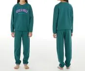 SCHIESSER Girls' Long Pyjama Set Teens Nightwear - Green