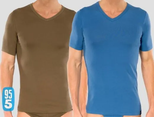 V-Shirt 1/2 Schiesser 95/5 V-Shirt 1/2 Schiesser 95/5