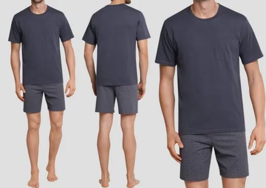 SCHIESSER Pyjama 1/2 Ebony SCHIESSER Pyjama 1/2 Ebony