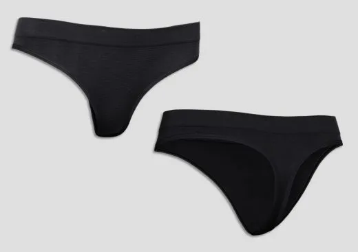 Ladies Thong SCHIESSER Active Mesh Bamboo - black Ladies Thong SCHIESSER Active Mesh Bamboo - black