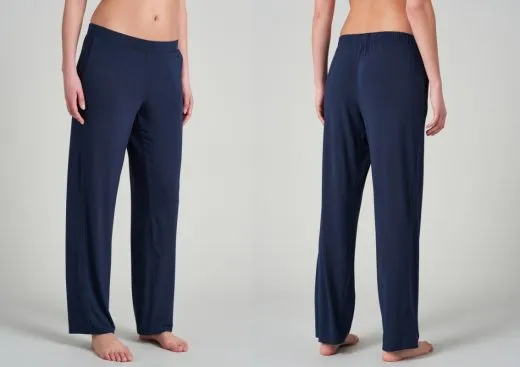Ladies' Long Johns Marlene-Cut SCHIESSER Mix & Relax - blue Ladies' Long Johns Marlene-Cut SCHIESSER Mix & Relax - blue