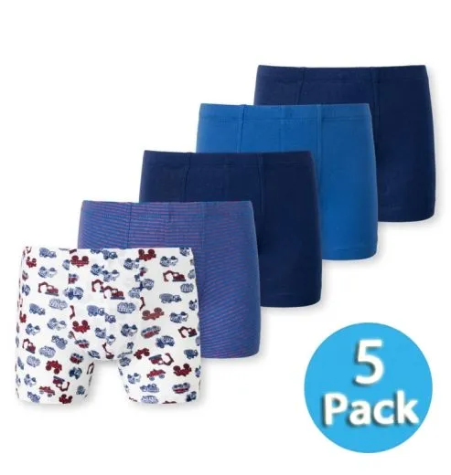 5-Pack Boys' Boxer Briefs SCHIESSER 95/5 - multicolored 5-Pack Boys' Boxer Briefs SCHIESSER 95/5 - multicolored