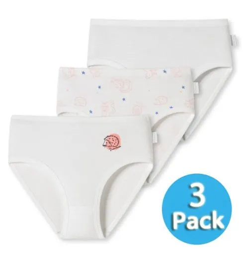 3-Pack Girls' Hipster Briefs SCHIESSER Original Classics - white 3-Pack Girls' Hipster Briefs SCHIESSER Original Classics - white