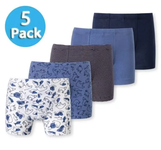 5-Pack Boys' Boxer Briefs SCHIESSER 95/5 - multicolor 5-Pack Boys' Boxer Briefs SCHIESSER 95/5 - multicolor
