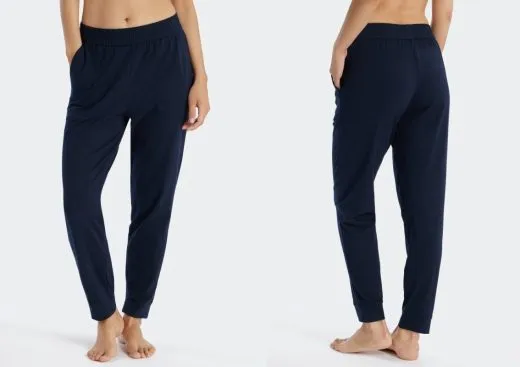 Ladies Casual Trousers Long Schiesser Mix & Relax - dark blue Ladies Casual Trousers Long Schiesser Mix & Relax - dark blue
