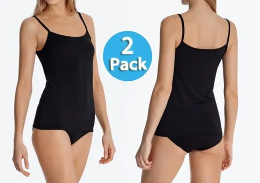 2-Pack Women Shirt 0/0 Schiesser Modal Essentials - black 2-Pack Women Shirt 0/0 Schiesser Modal Essentials - black